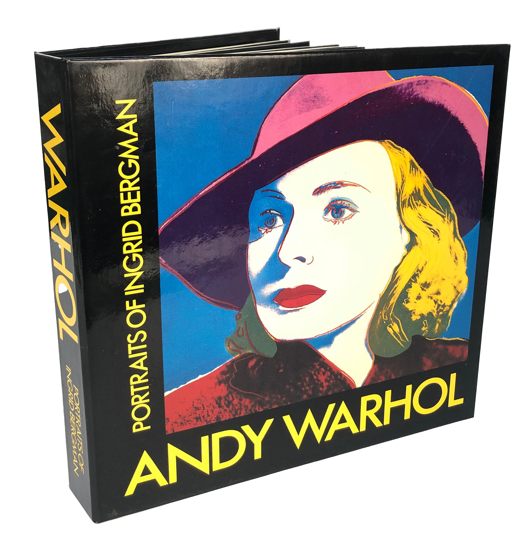 Vintage Ingrid Bergman poster with hat by Andy Warhol, 1983