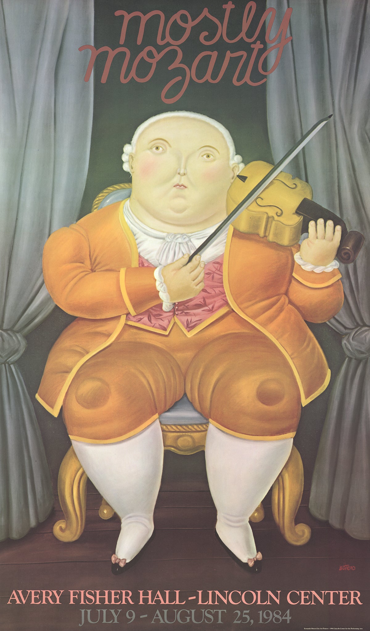 Fernando popular Botero original art poster used