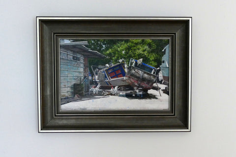 DWIGHT BAIRD Boatyard Visitors, 2021 - Signed