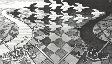 M.C. ESCHER Day and Night