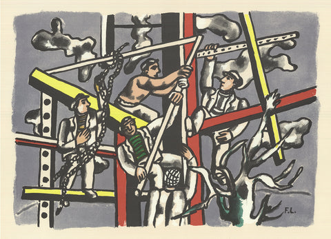 FERNAND LEGER Les Constructeurs, 1986