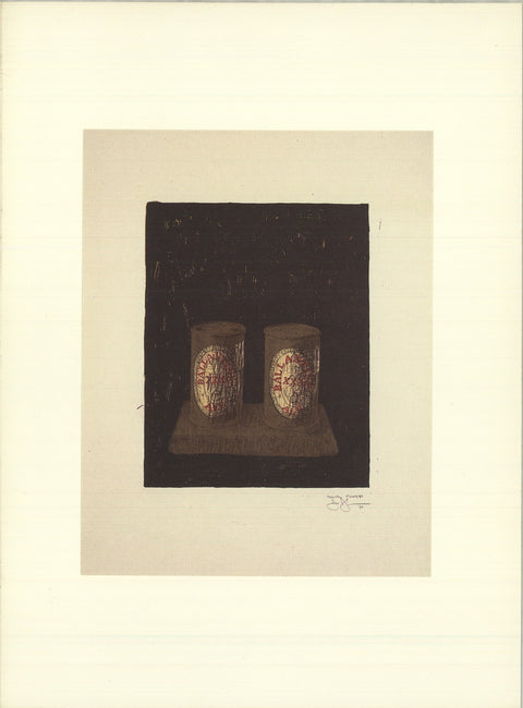 JASPER JOHNS Ale Cans, 1964, 1985