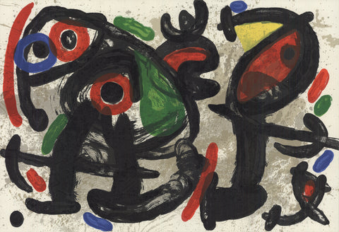 JOAN MIRO Derriere le Miroir, no. 186, pg 10,11, 1970