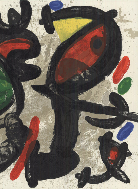 JOAN MIRO Derriere le Miroir, no. 186, pg 10,11, 1970