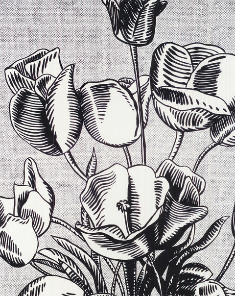 ROY LICHTENSTEIN Black Flowers, 1988