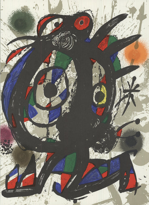 JOAN MIRO Litografia original I, 1975