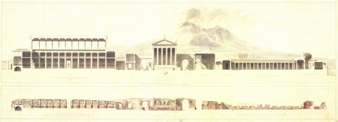 F.E. CALLET Restauration du Forum de Pompei, 1984