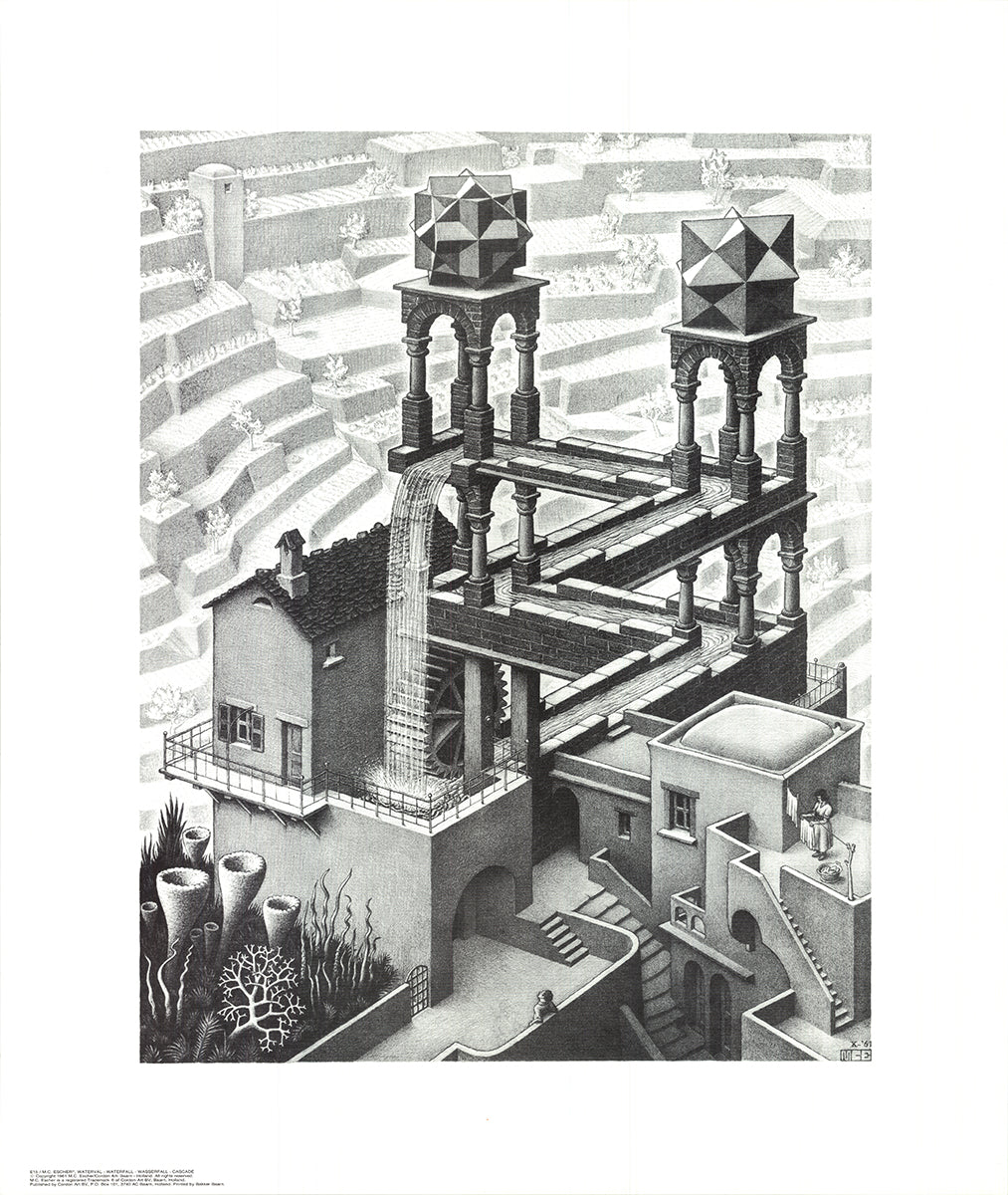 M.C. ESCHER Waterfall – Art Wise Premium Posters