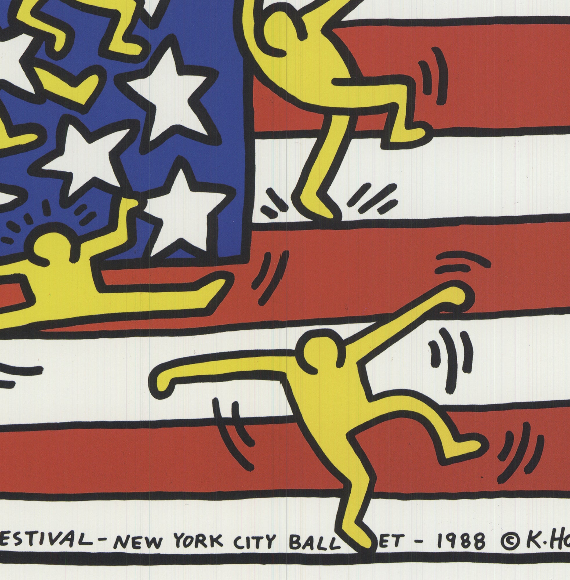 Keith Haring American Music Festival New York City Ballet (1988) store ,1997 French Poster