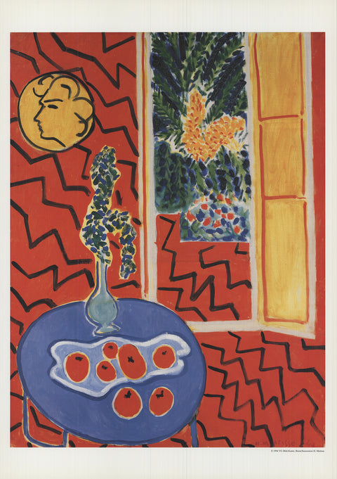 HENRI MATISSE Red Interior: Still Life on a Blue Table, 1994