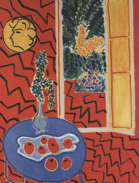 HENRI MATISSE Red Interior: Still Life on a Blue Table, 1994