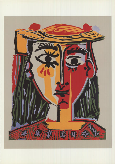 PABLO PICASSO Bust of a Woman with Hat, 1993