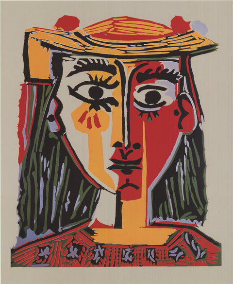 PABLO PICASSO Bust of a Woman with Hat, 1993