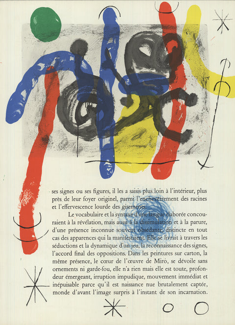 JOAN MIRO Abstract from DLM number 169, 1967