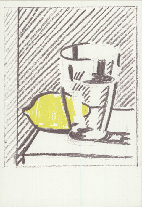 ROY LICHTENSTEIN Glass and Lemon, 1973