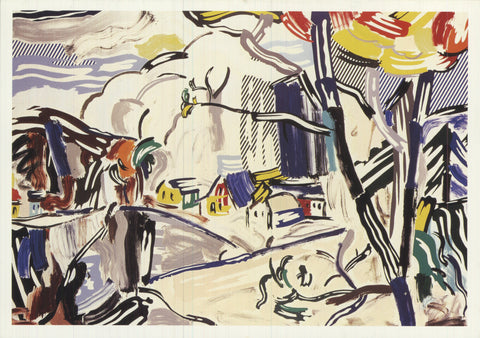 ROY LICHTENSTEIN Mountain Village, 1980