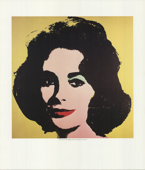 ANDY WARHOL Early Colored Liz, 1990