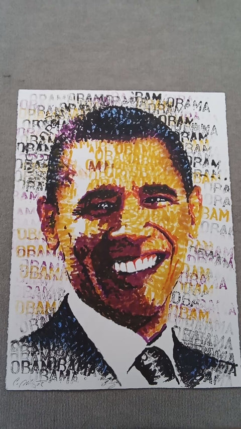 CHRIS BRITZ Obama, 2008 - Signed