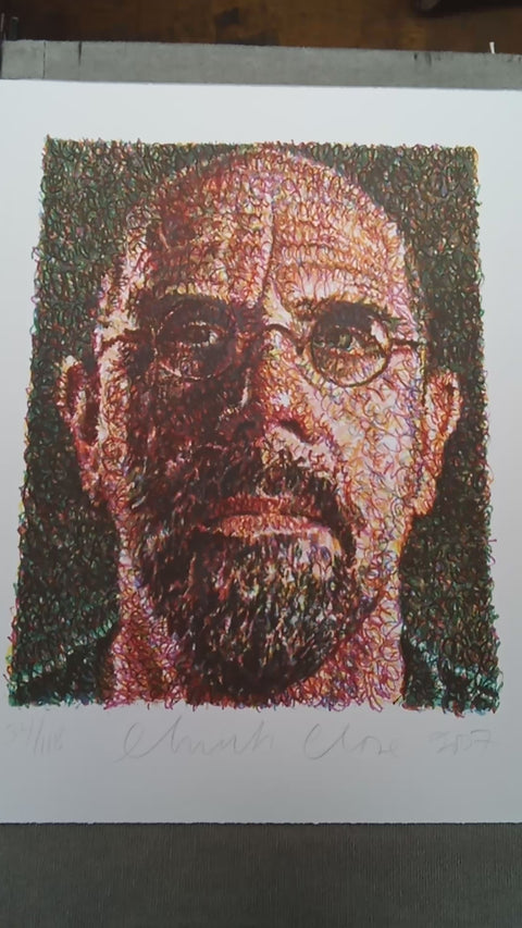 CHUCK CLOSE Self Portrait, 2007 - Signed