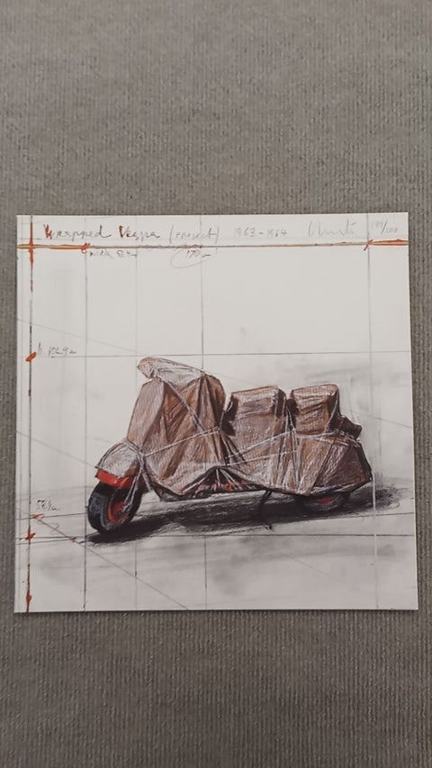 JAVACHEFF CHRISTO Wrapped Vespa, 2006 - Signed