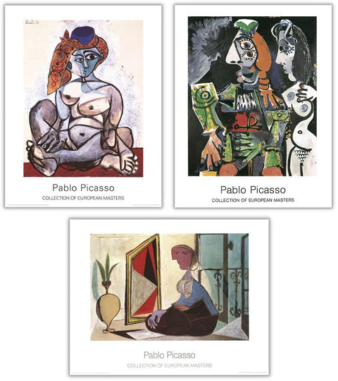 Bundle- 3 Assorted Pablo Picasso Museum Master Posters