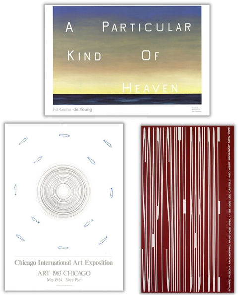 Bundle- 3 Assorted Edward Ruscha Rare Posters