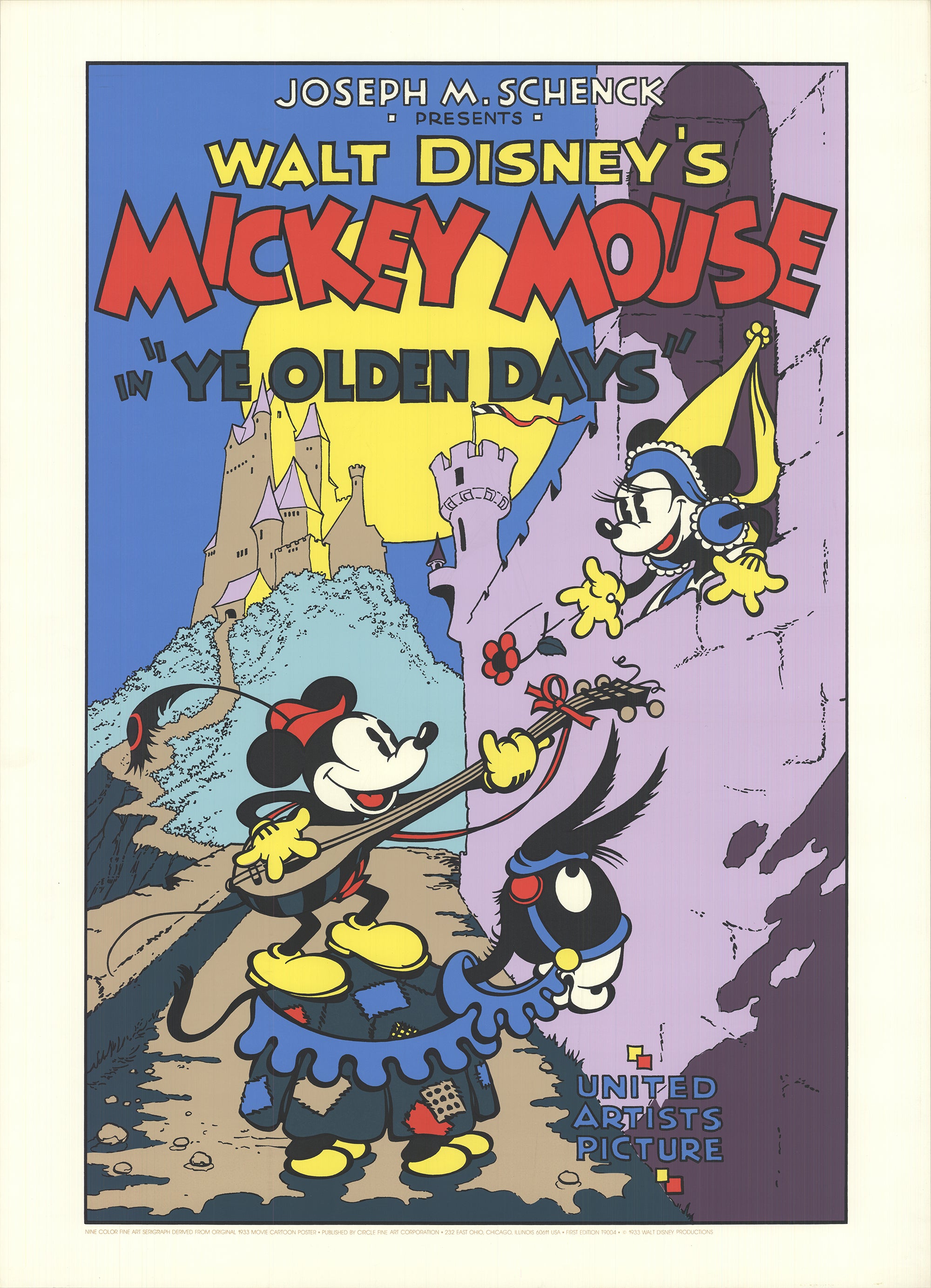 WALT DISNEY Mickey Mouse- Ye Olden Days – Art Wise Premium Posters